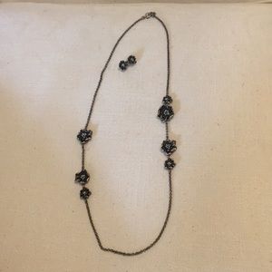 Ann Taylor Earring Necklace Set